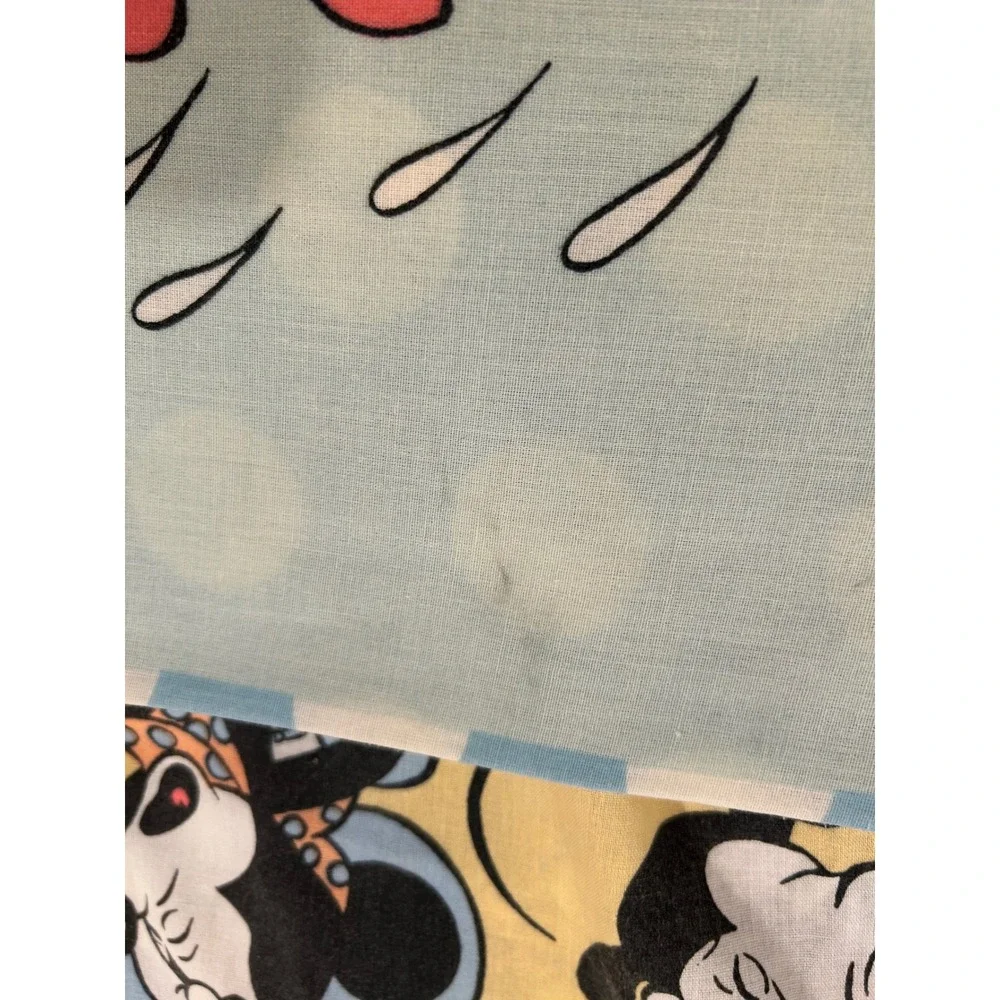Vintage Disney Mickey Mouse Gold Mine Western Adventure‎ sheets set twin